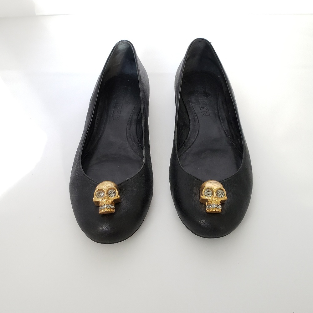 Alexander McQueen  Skull ballerina flats